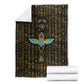 Ankh Horus Scarab Egyptian Blanket Ancient Egypt - African Spiritual Legacy - African Pride