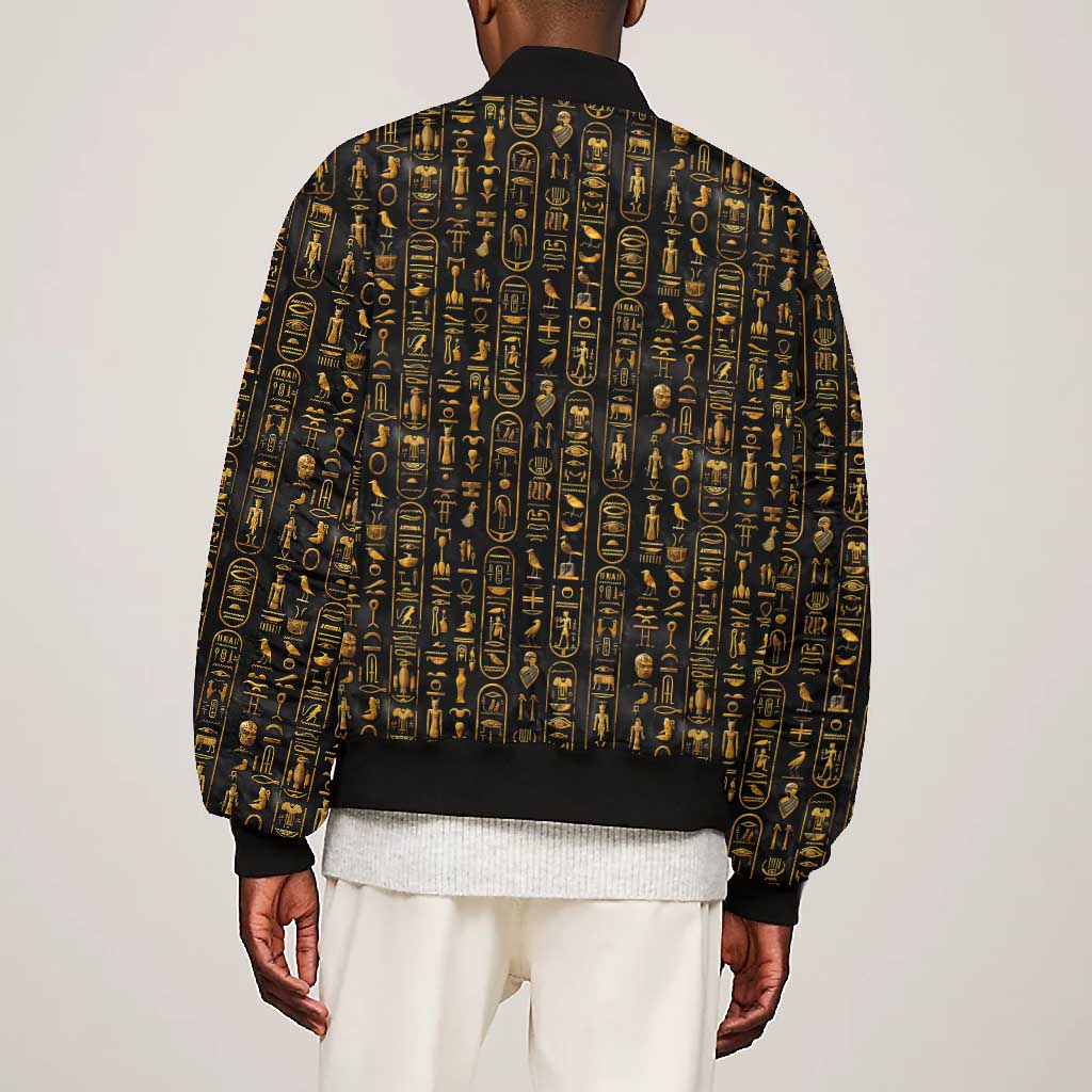 Ankh Horus Scarab Egyptian Bomber Jacket Ancient Egypt - African Spiritual Legacy - African Pride