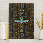 Ankh Horus Scarab Egyptian Canvas Wall Art Ancient Egypt - African Spiritual Legacy - African Pride