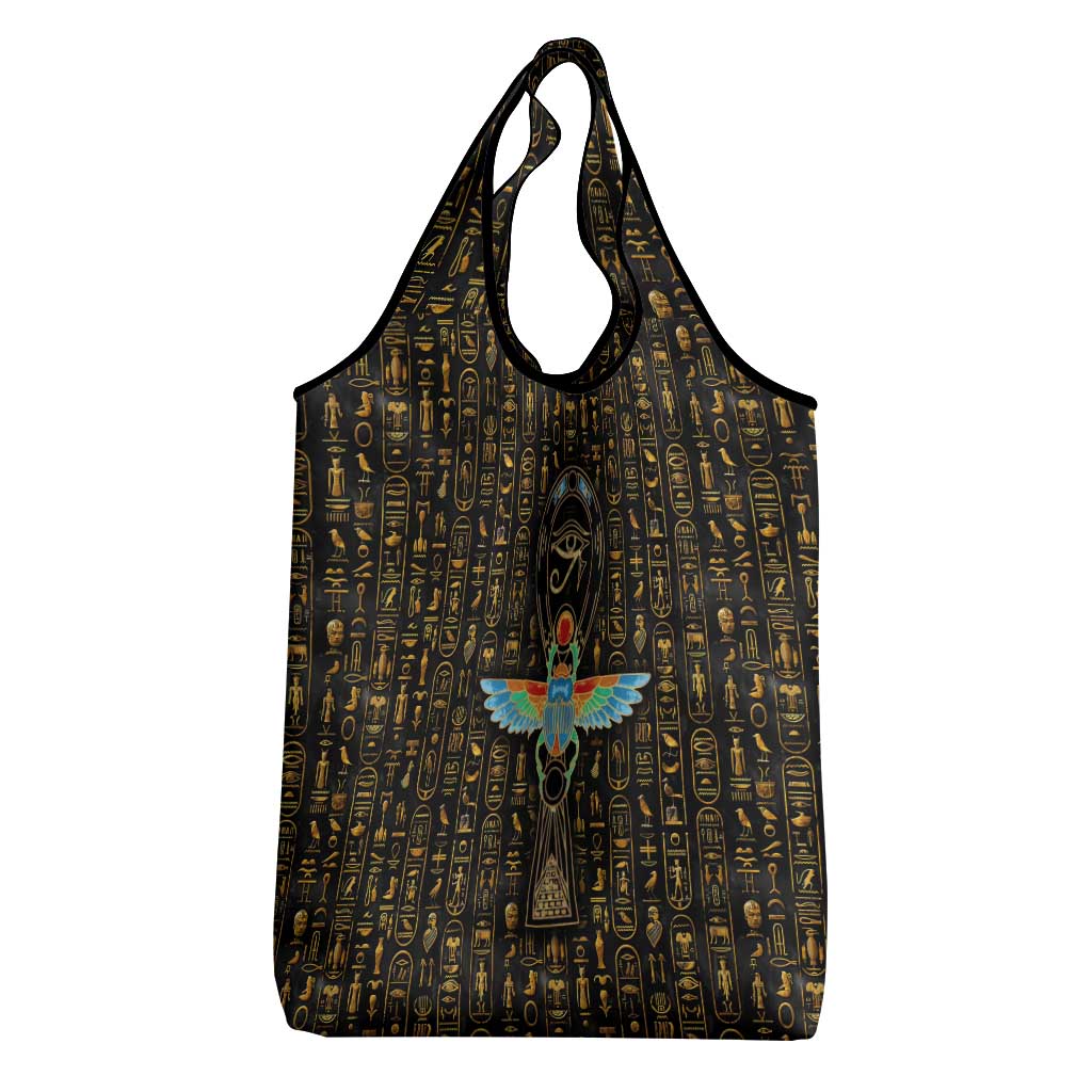 Ankh Horus Scarab Egyptian Grocery Bag Ancient Egypt - African Spiritual Legacy - African Pride