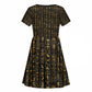 Ankh Horus Scarab Egyptian Kid Short Sleeve Dress Ancient Egypt - African Spiritual Legacy - African Pride