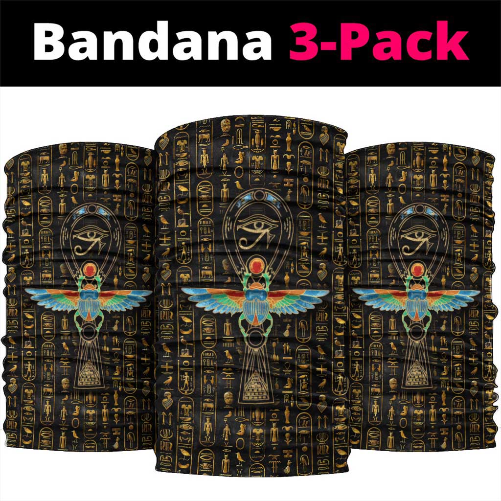 Ankh Horus Scarab Egyptian Neck Gaiter Ancient Egypt - African Spiritual Legacy - African Pride