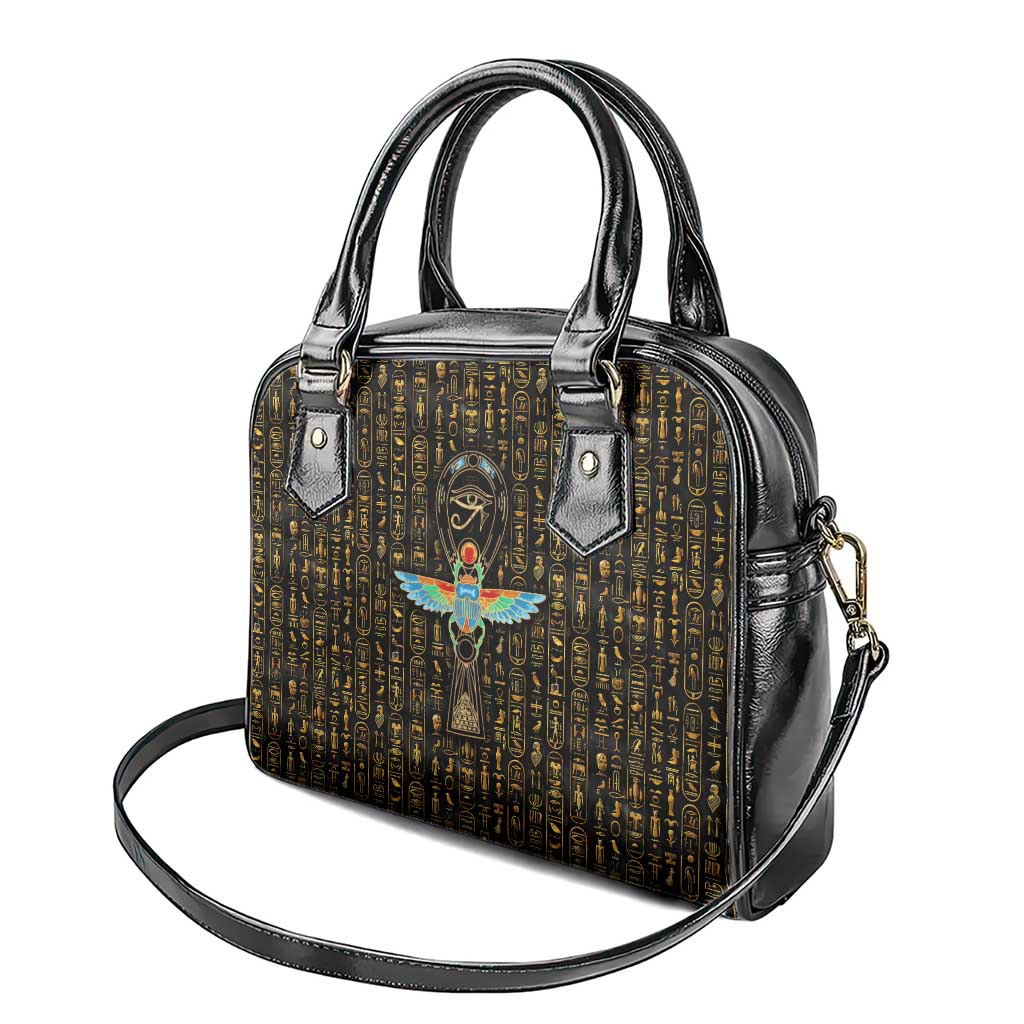 Ankh Horus Scarab Egyptian Shoulder Handbag Ancient Egypt - African Spiritual Legacy - African Pride