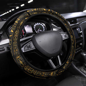 Ankh Horus Scarab Egyptian Steering Wheel Cover Ancient Egypt - African Spiritual Legacy - African Pride