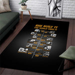 She Built It The World Uses It Area Rug Black Women, Bold Inventions - African Pride