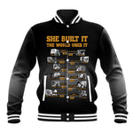 She Built It The World Uses It Baseball Jacket Black Women, Bold Inventions - African Pride
