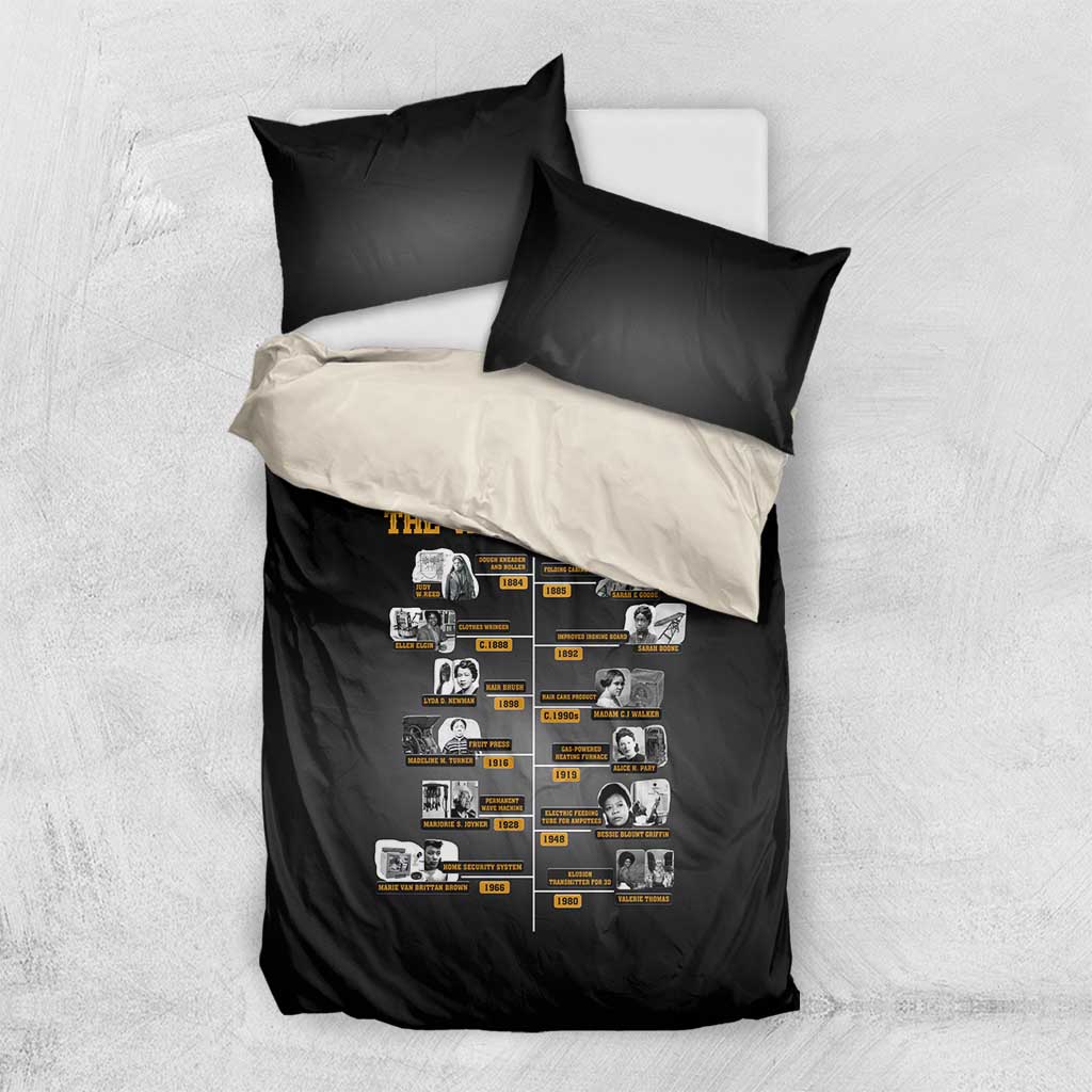 She Built It The World Uses It Bedding Set Black Women, Bold Inventions - African Pride