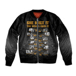 She Built It The World Uses It Bomber Jacket Black Women, Bold Inventions - African Pride
