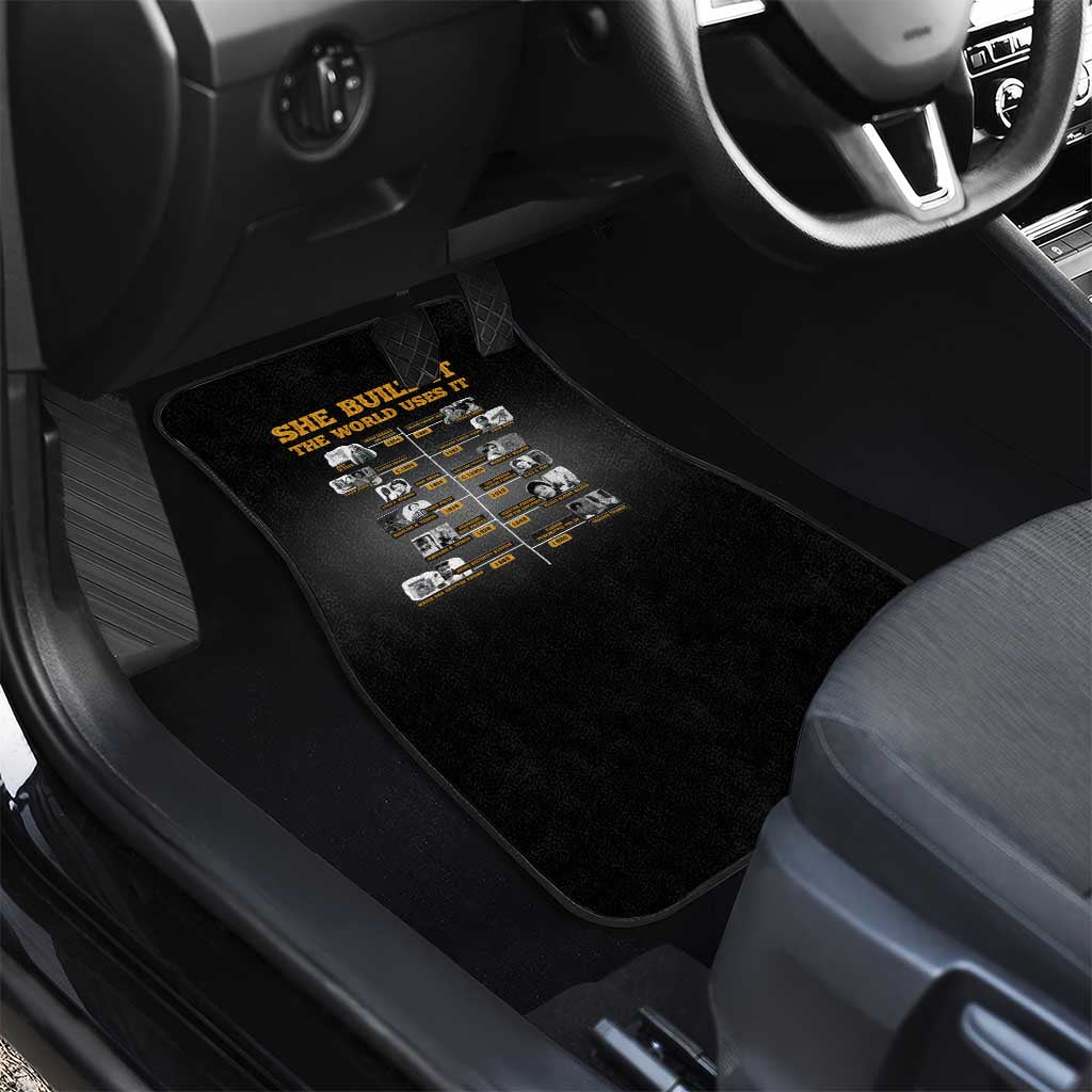 She Built It The World Uses It Car Mats Black Women, Bold Inventions - African Pride