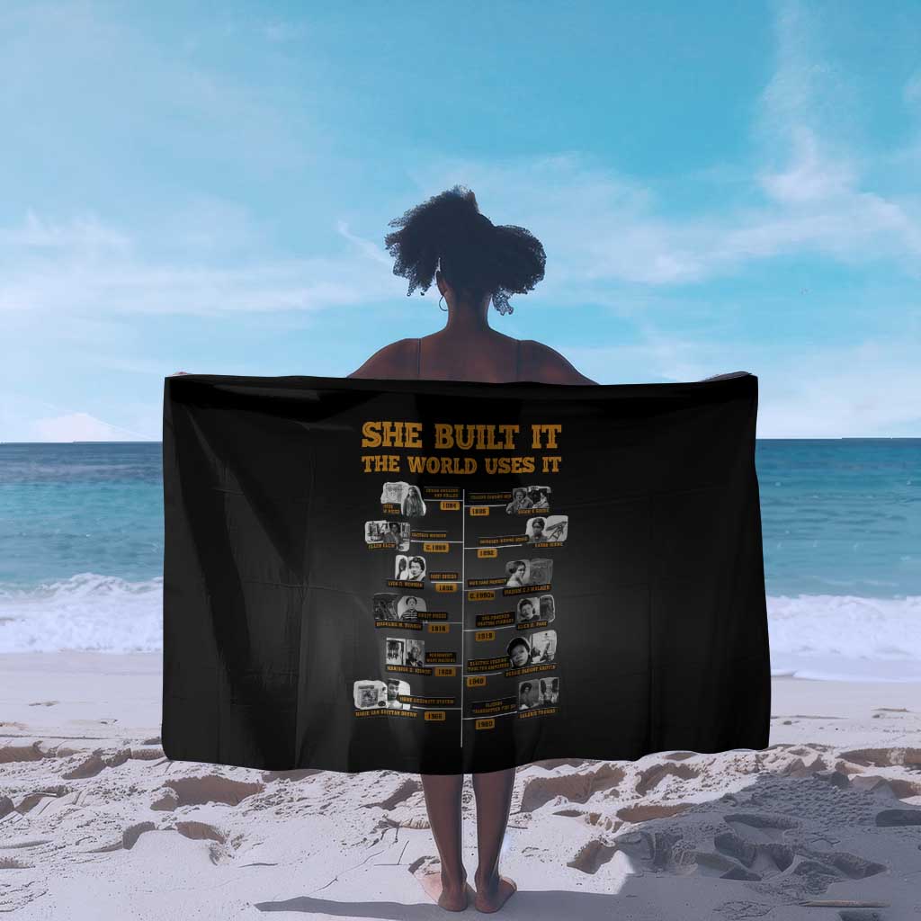 She Built It The World Uses It Sarong Black Women, Bold Inventions - African Pride