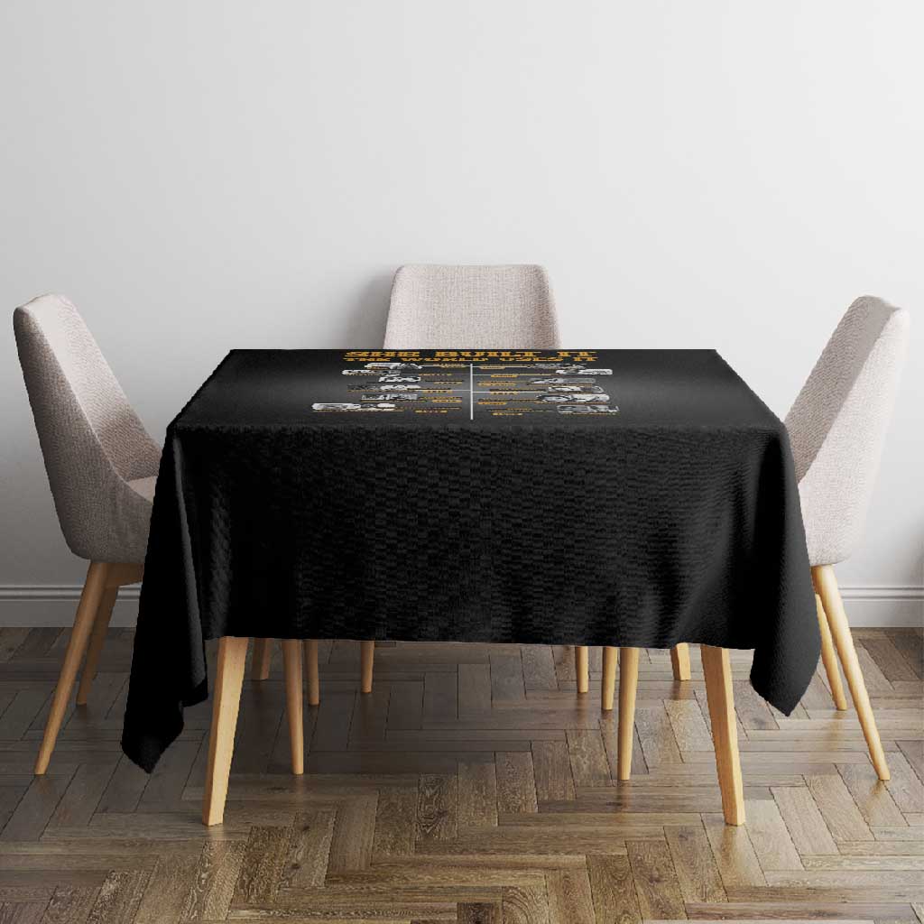 She Built It The World Uses It Tablecloth Black Women, Bold Inventions - African Pride