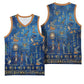 Ancient Egyptian Culture Basketball Jersey Pharaohs Anubis Kemet and Symbolic Motifs - African Pride