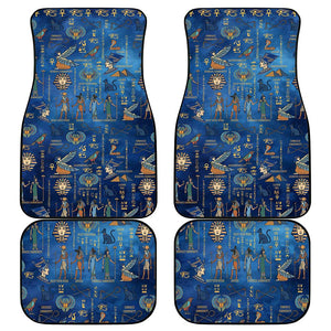 Ancient Egyptian Culture Car Mats Pharaohs Anubis Kemet and Symbolic Motifs - African Pride