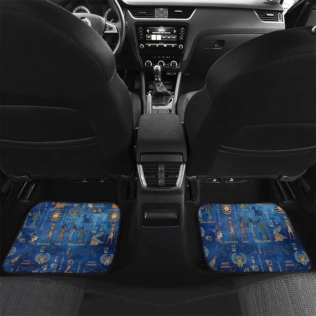 Ancient Egyptian Culture Car Mats Pharaohs Anubis Kemet and Symbolic Motifs - African Pride
