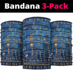 Ancient Egyptian Culture Neck Gaiter Pharaohs Anubis Kemet and Symbolic Motifs - African Pride