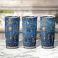 Ancient Egyptian Culture Tumbler Cup Pharaohs Anubis Kemet and Symbolic Motifs - African Pride