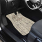 Zora Neale Hurston Car Mats Rustic Wood Engraved Style Illustration Joyful Portrait with Book and Map Donkey - African Pride