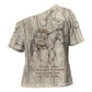 Zora Neale Hurston Cross Shoulder Shirt Rustic Wood Engraved Style Illustration Joyful Portrait with Book and Map Donkey - African Pride