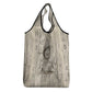 Zora Neale Hurston Grocery Bag Rustic Wood Engraved Style Illustration Joyful Portrait with Book and Map Donkey - African Pride