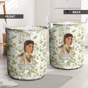 Zora Neale Hurston Laundry Basket Floral Illustration Featuring Janie’s Dream from Their Eyes Were Watching God - African Pride