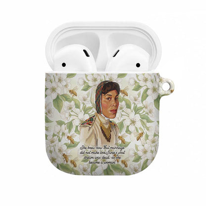 Zora Neale Hurston AirPods Case Floral Illustration Featuring Janie’s Dream from Their Eyes Were Watching God - African Pride