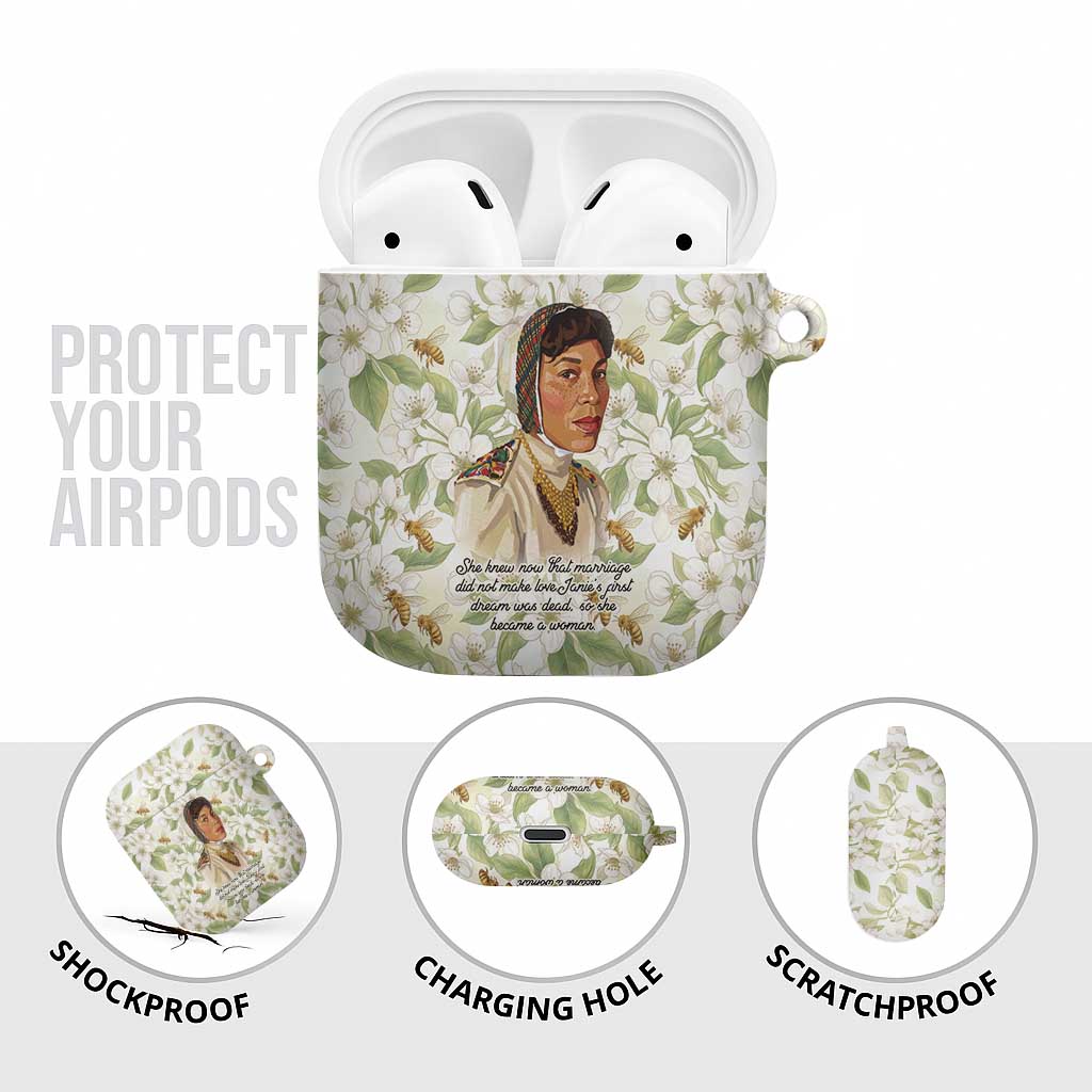 Zora Neale Hurston AirPods Case Floral Illustration Featuring Janie’s Dream from Their Eyes Were Watching God - African Pride