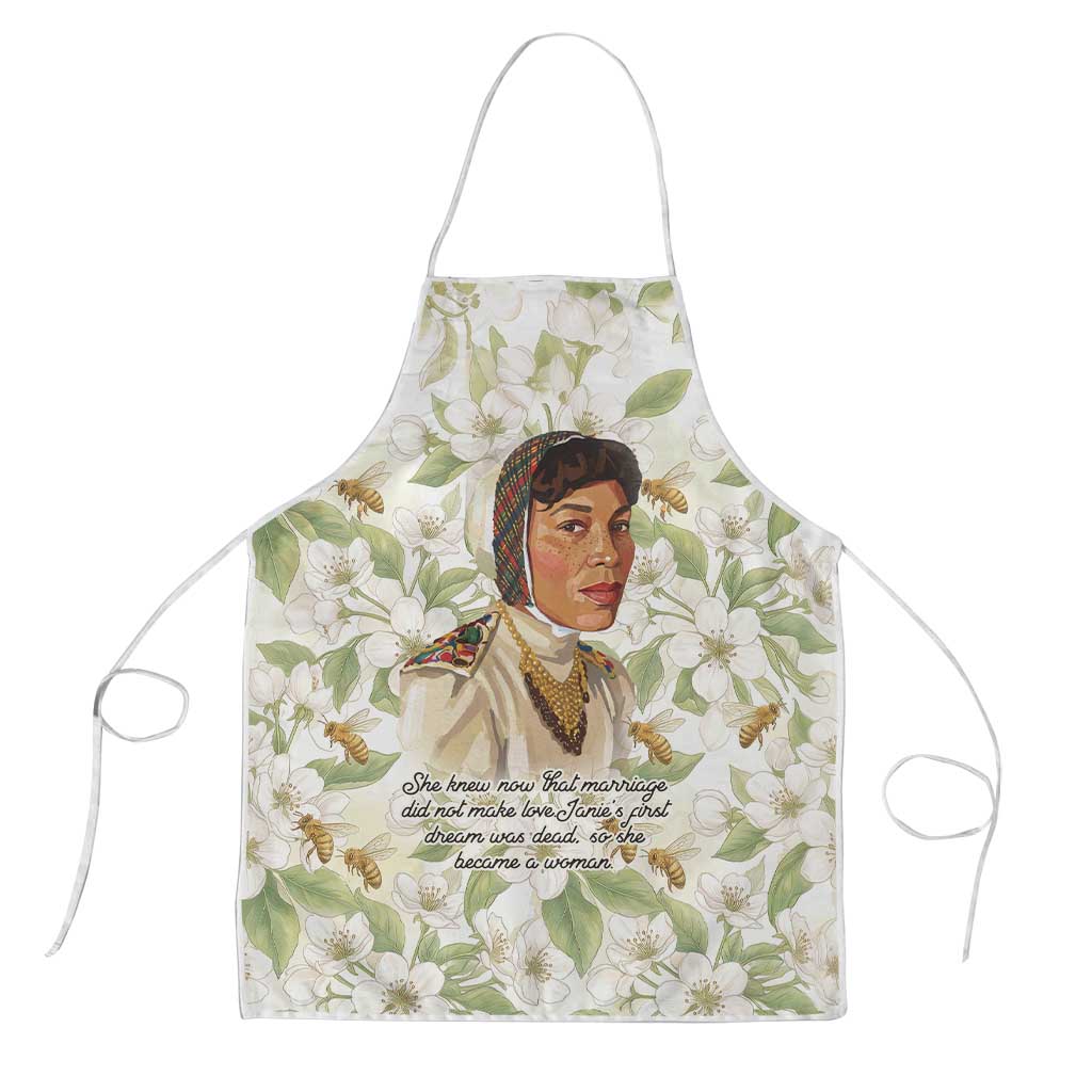 Zora Neale Hurston Apron Floral Illustration Featuring Janie’s Dream from Their Eyes Were Watching God - African Pride