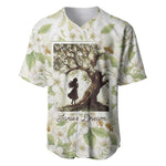 Zora Neale Hurston Baseball Jersey Floral Illustration Featuring Janie’s Dream from Their Eyes Were Watching God - African Pride