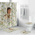 Zora Neale Hurston Bathroom Set Floral Illustration Featuring Janie’s Dream from Their Eyes Were Watching God - African Pride