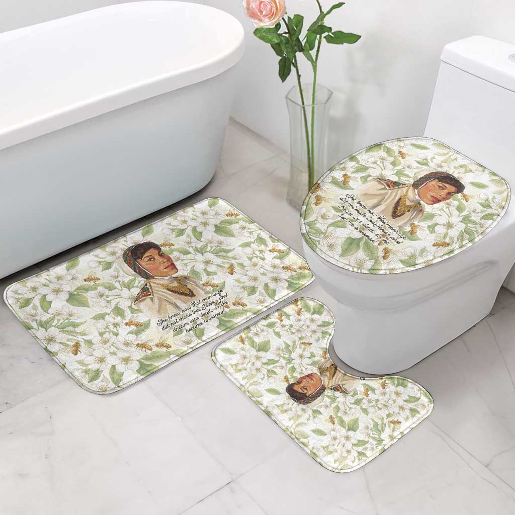 Zora Neale Hurston Bathroom Set Floral Illustration Featuring Janie’s Dream from Their Eyes Were Watching God - African Pride