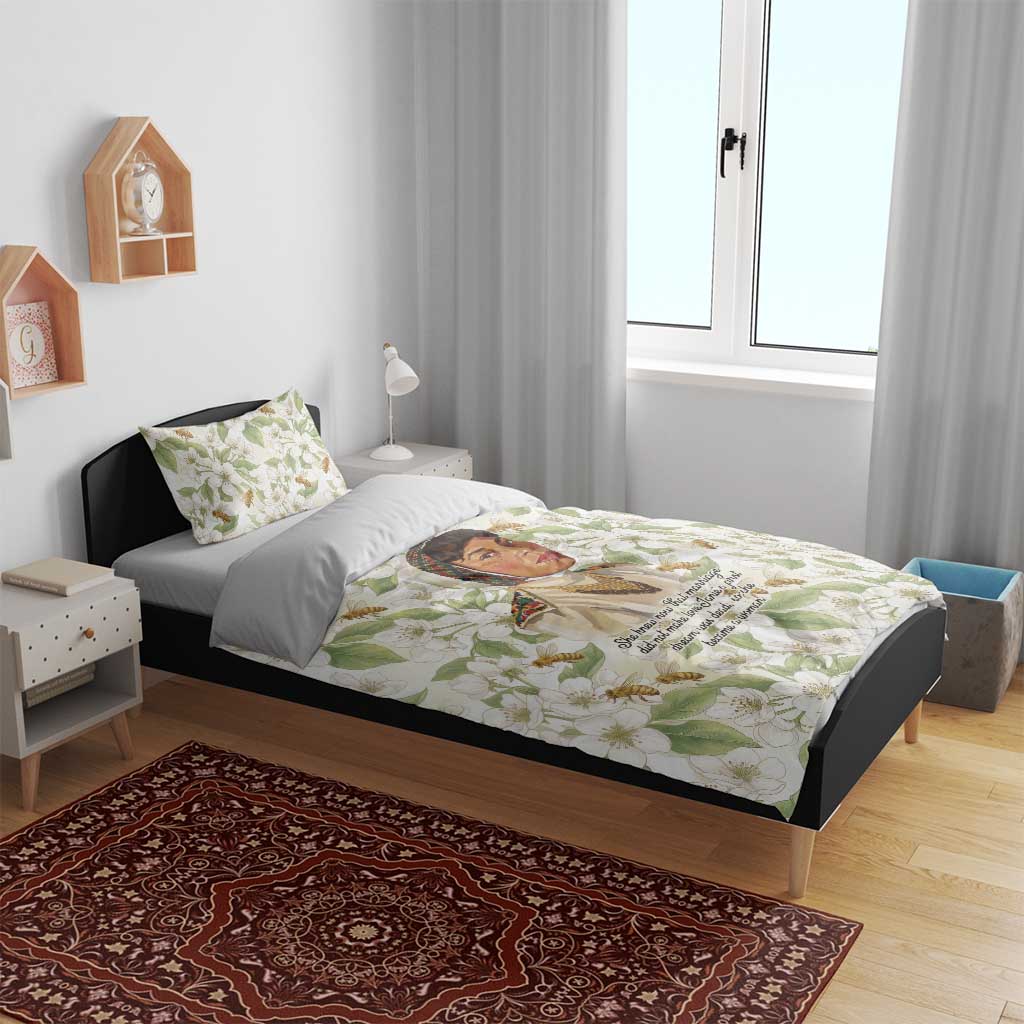 Zora Neale Hurston Bedding Set Floral Illustration Featuring Janie’s Dream from Their Eyes Were Watching God - African Pride