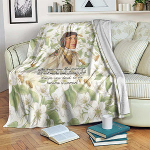 Zora Neale Hurston Blanket Floral Illustration Featuring Janie’s Dream from Their Eyes Were Watching God - African Pride
