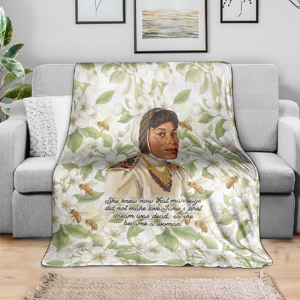 Zora Neale Hurston Blanket Floral Illustration Featuring Janie’s Dream from Their Eyes Were Watching God - African Pride