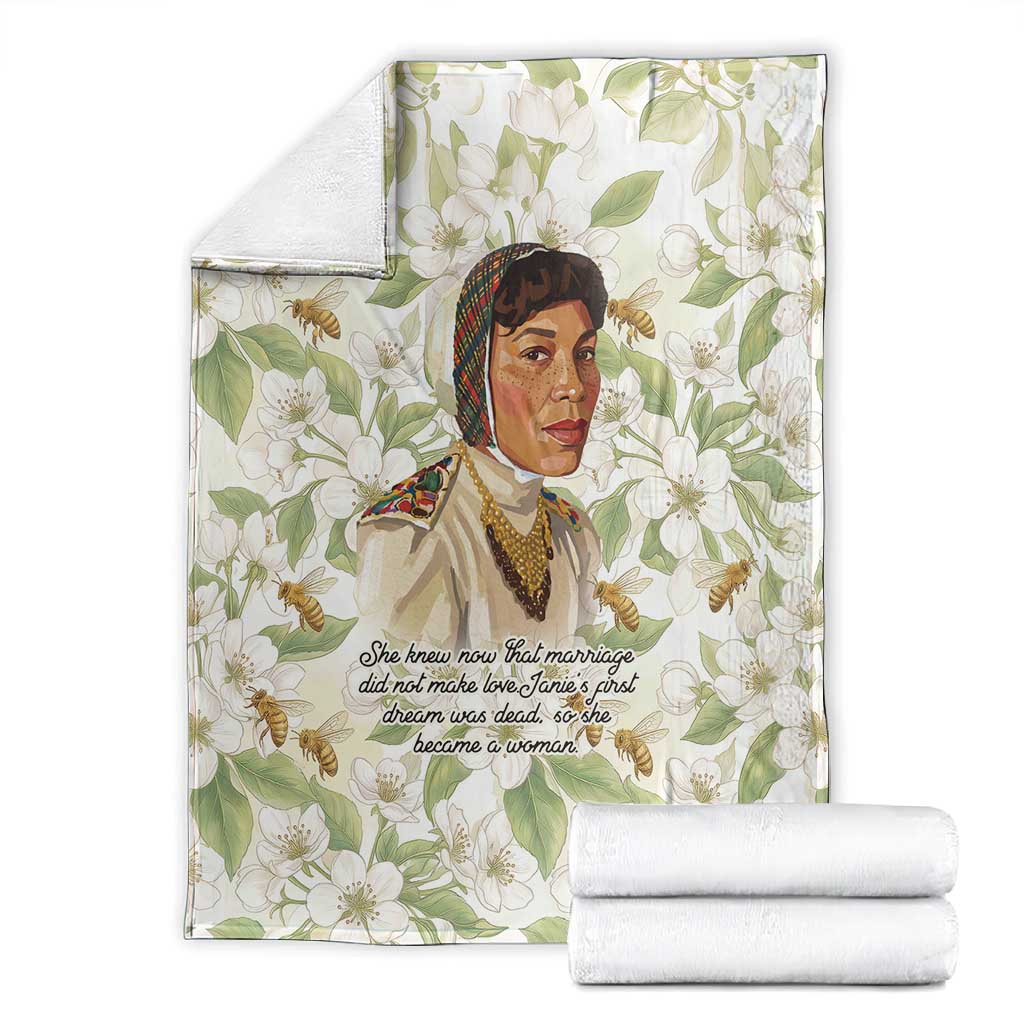 Zora Neale Hurston Blanket Floral Illustration Featuring Janie’s Dream from Their Eyes Were Watching God - African Pride