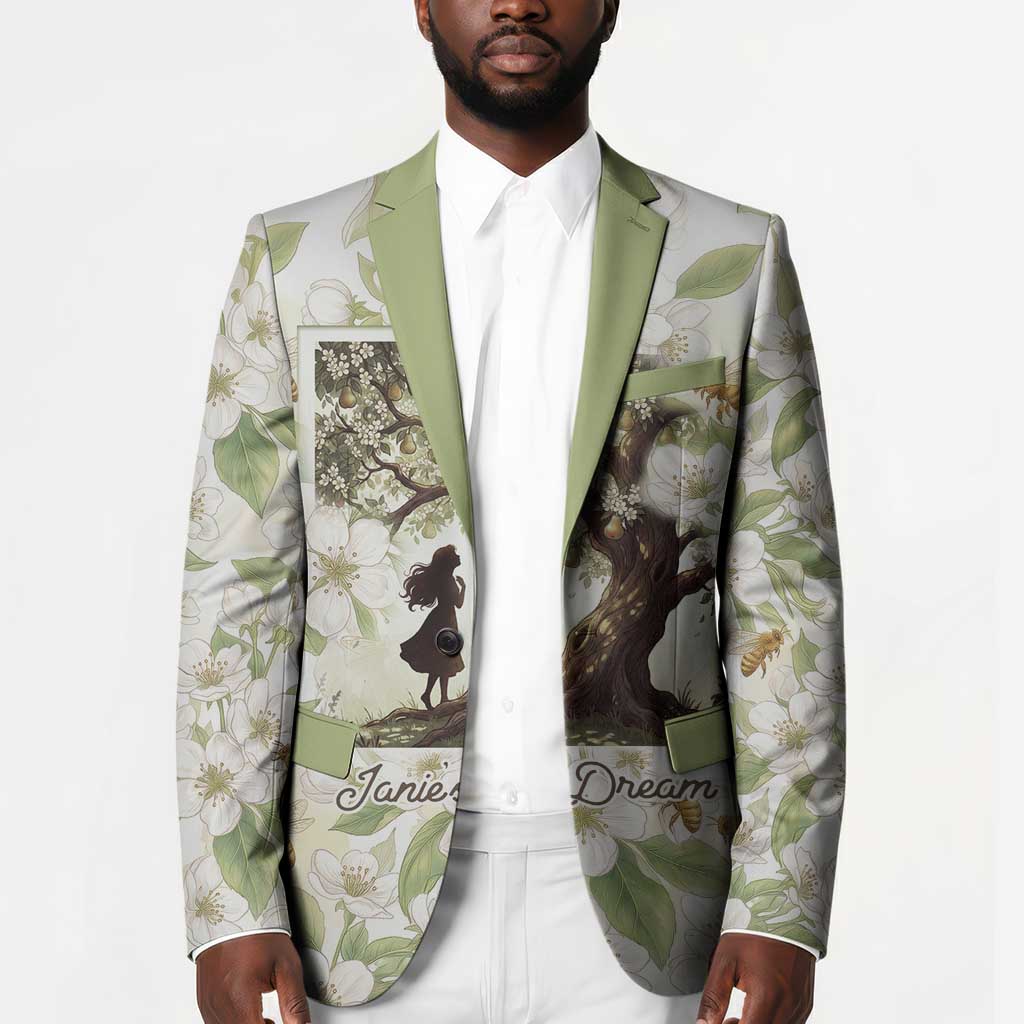 Zora Neale Hurston Blazer Floral Illustration Featuring Janie’s Dream from Their Eyes Were Watching God - African Pride