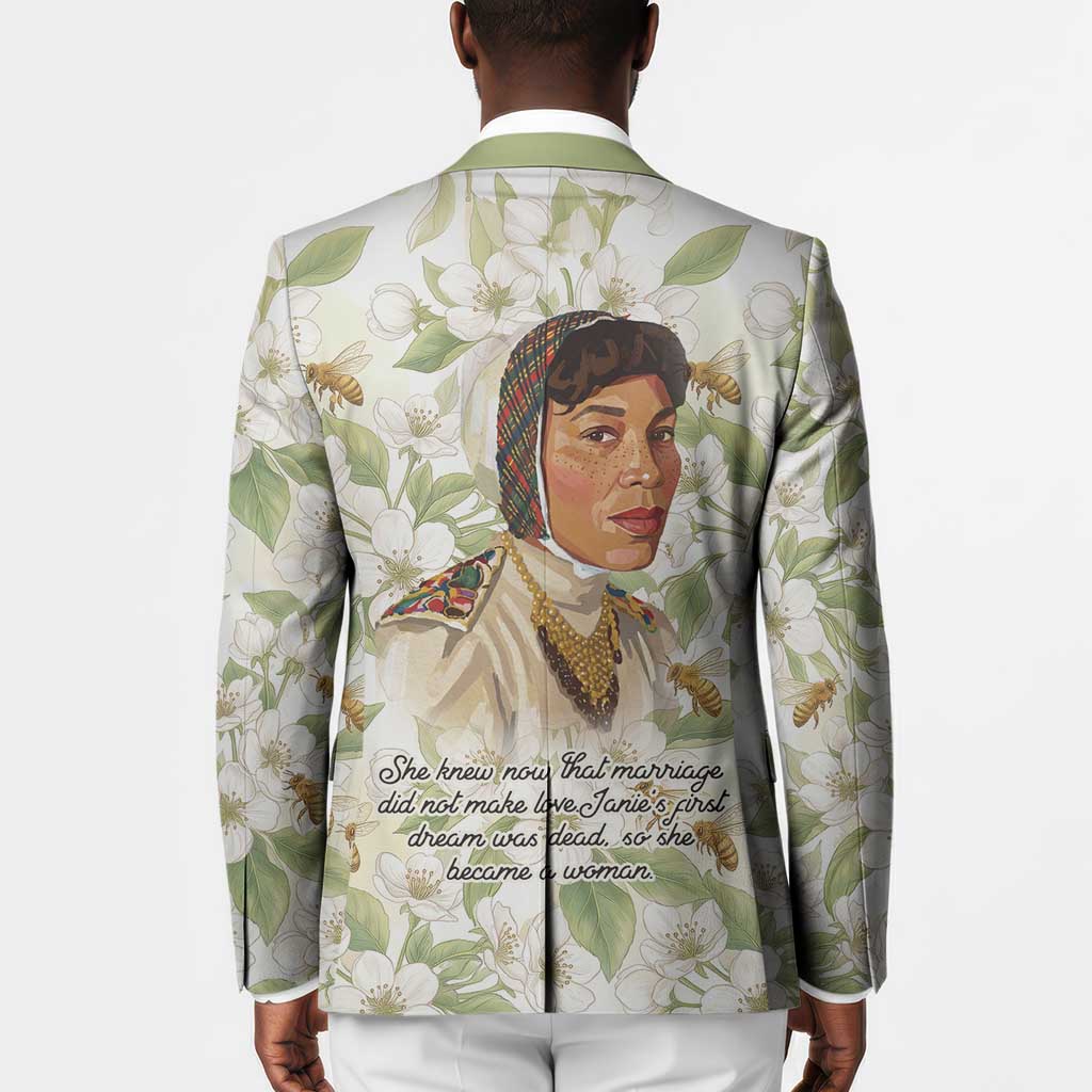 Zora Neale Hurston Blazer Floral Illustration Featuring Janie’s Dream from Their Eyes Were Watching God - African Pride