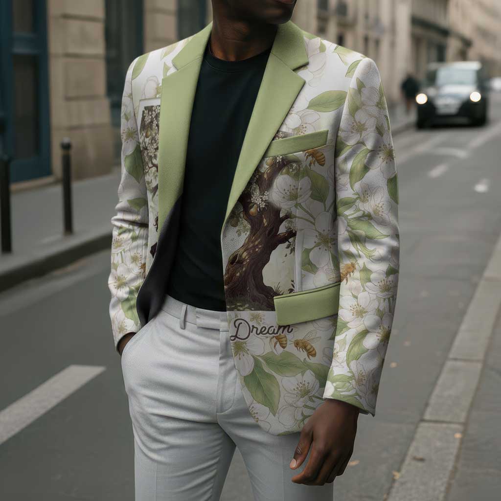 Zora Neale Hurston Blazer Floral Illustration Featuring Janie’s Dream from Their Eyes Were Watching God - African Pride