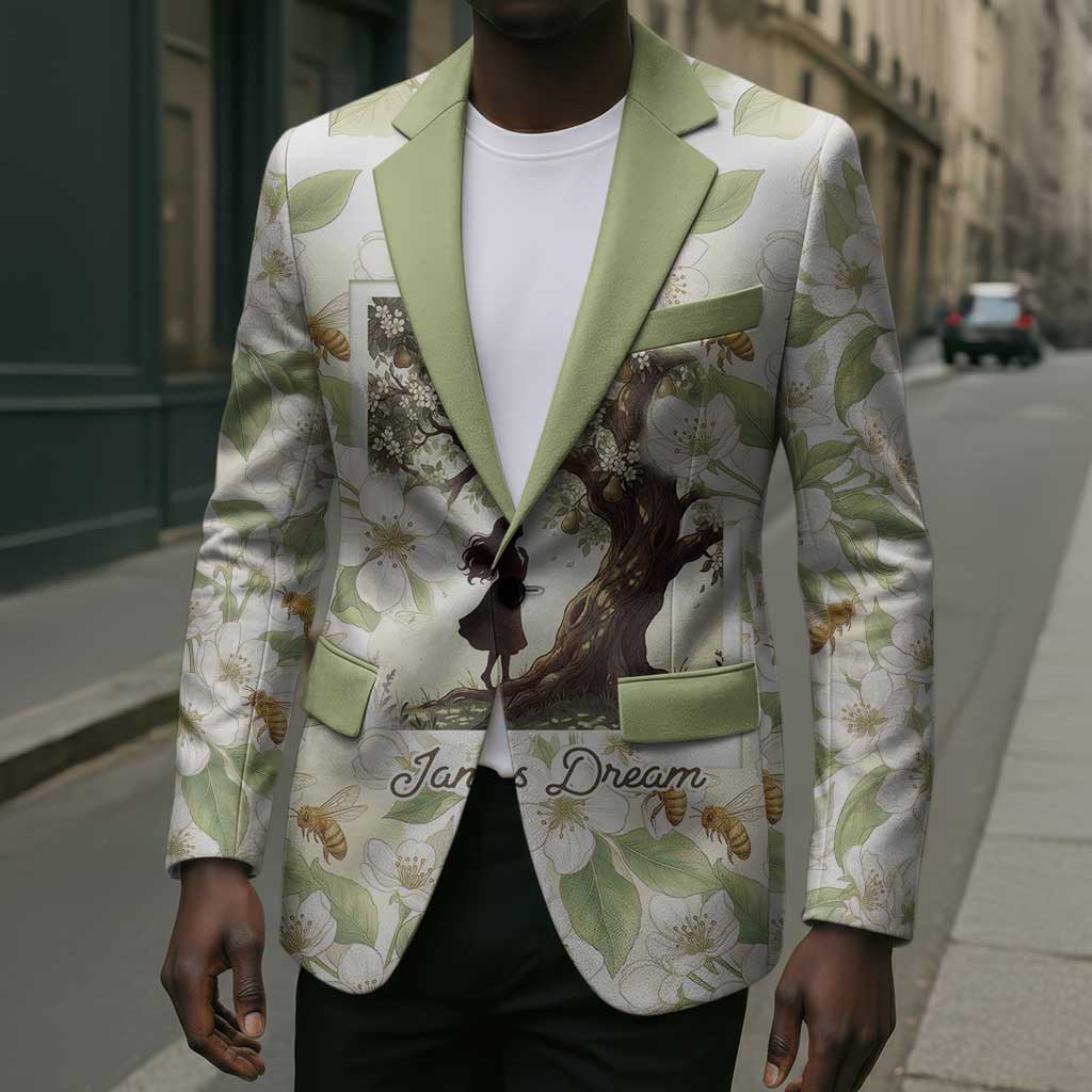 Zora Neale Hurston Blazer Floral Illustration Featuring Janie’s Dream from Their Eyes Were Watching God - African Pride