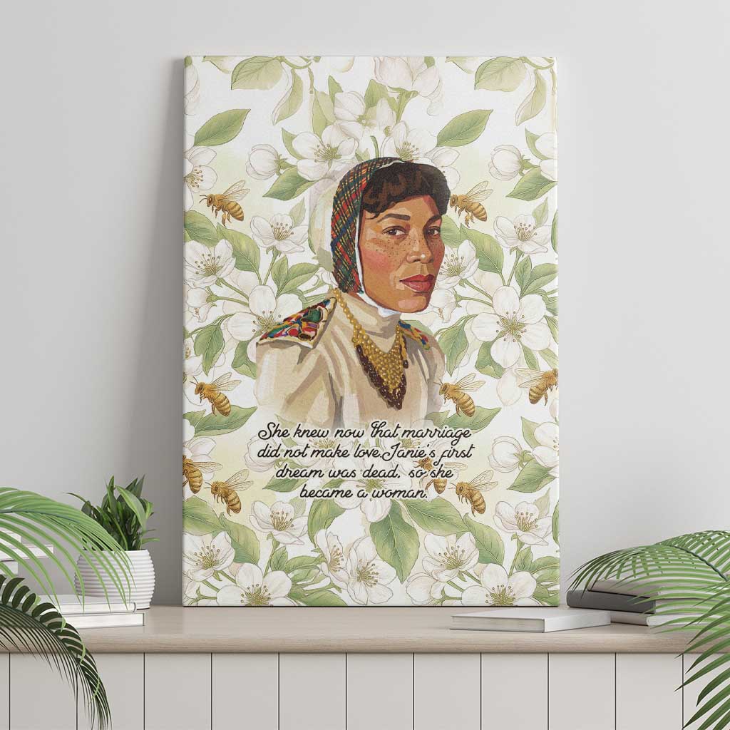 Zora Neale Hurston Canvas Wall Art Floral Illustration Featuring Janie’s Dream from Their Eyes Were Watching God - African Pride