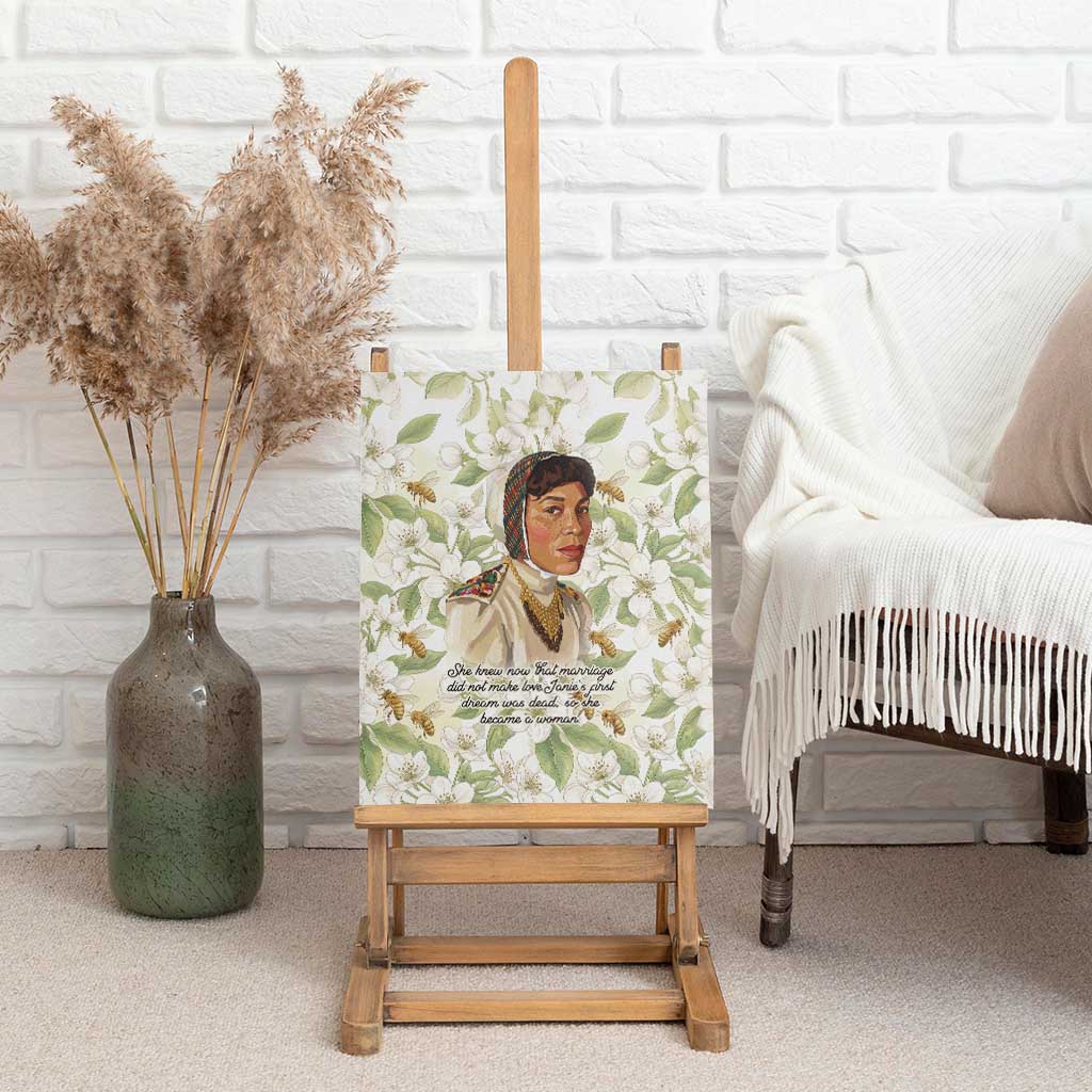Zora Neale Hurston Canvas Wall Art Floral Illustration Featuring Janie’s Dream from Their Eyes Were Watching God - African Pride