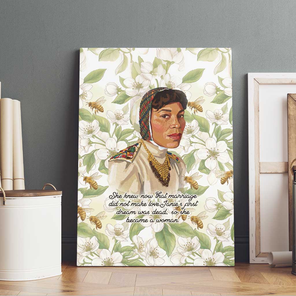 Zora Neale Hurston Canvas Wall Art Floral Illustration Featuring Janie’s Dream from Their Eyes Were Watching God - African Pride