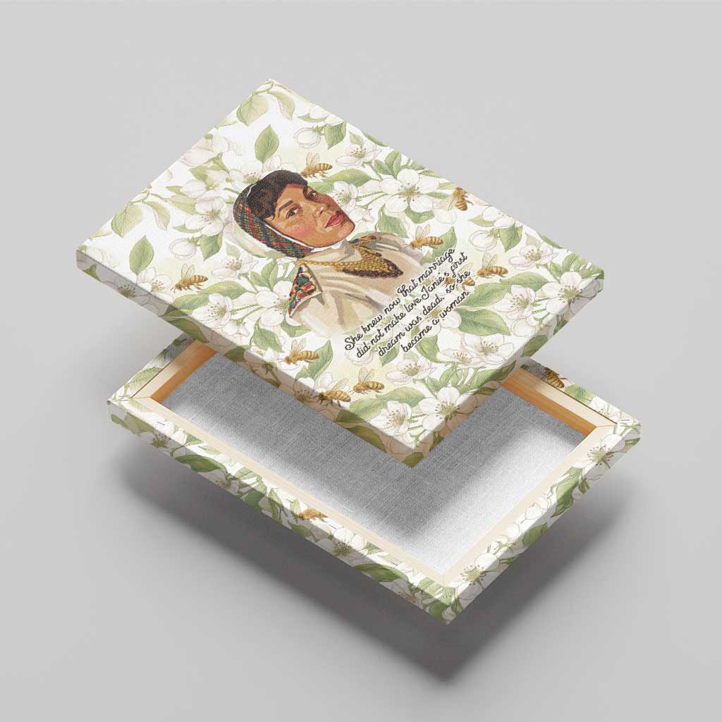 Zora Neale Hurston Canvas Wall Art Floral Illustration Featuring Janie’s Dream from Their Eyes Were Watching God - African Pride