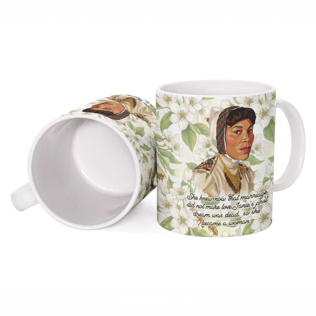 Zora Neale Hurston Ceramic Mug Floral Illustration Featuring Janie’s Dream from Their Eyes Were Watching God - African Pride