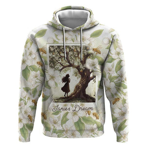 Zora Neale Hurston Hoodie Floral Illustration Featuring Janie’s Dream from Their Eyes Were Watching God - African Pride