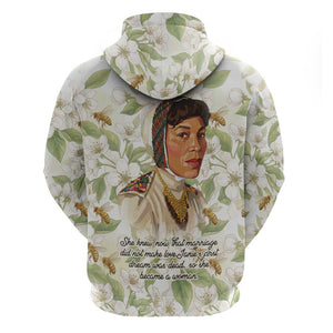 Zora Neale Hurston Hoodie Floral Illustration Featuring Janie’s Dream from Their Eyes Were Watching God - African Pride