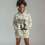 Zora Neale Hurston Hoodie Dress Floral Illustration Featuring Janie’s Dream from Their Eyes Were Watching God - African Pride