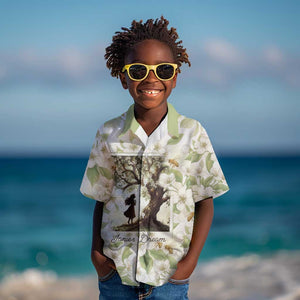 Zora Neale Hurston Kid Hawaiian Shirt Floral Illustration Featuring Janie’s Dream from Their Eyes Were Watching God - African Pride