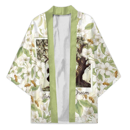 Zora Neale Hurston Kimono Floral Illustration Featuring Janie’s Dream from Their Eyes Were Watching God - African Pride