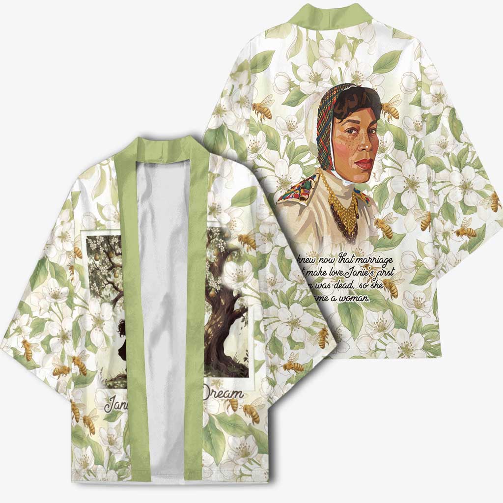 Zora Neale Hurston Kimono Floral Illustration Featuring Janie’s Dream from Their Eyes Were Watching God - African Pride