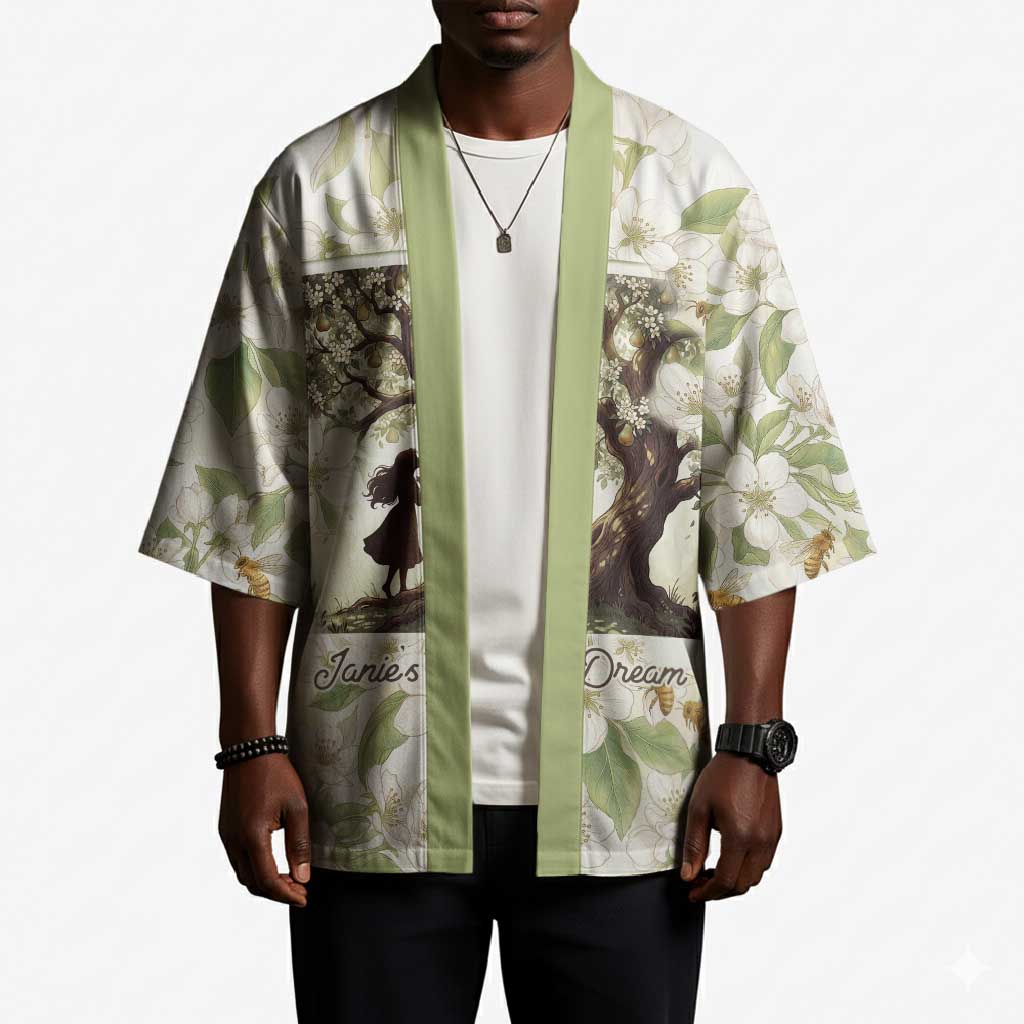 Zora Neale Hurston Kimono Floral Illustration Featuring Janie’s Dream from Their Eyes Were Watching God - African Pride